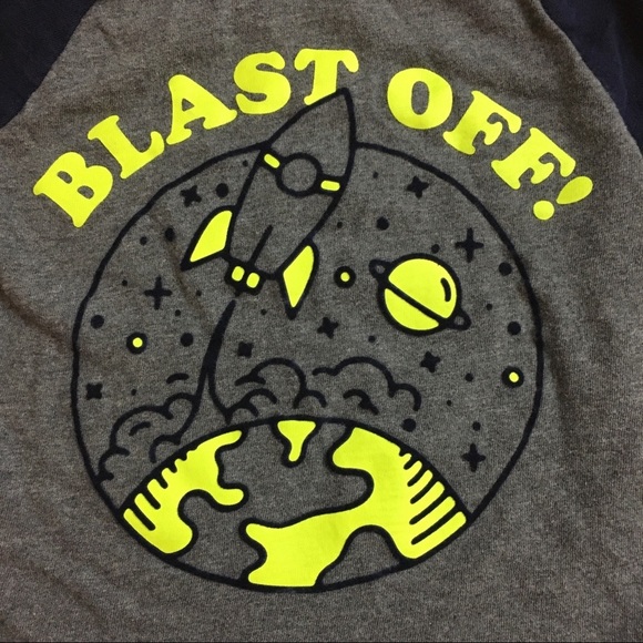 Baby Gap | Space Blast Off Raglan Long Sleeve Tee - Picture 2 of 7